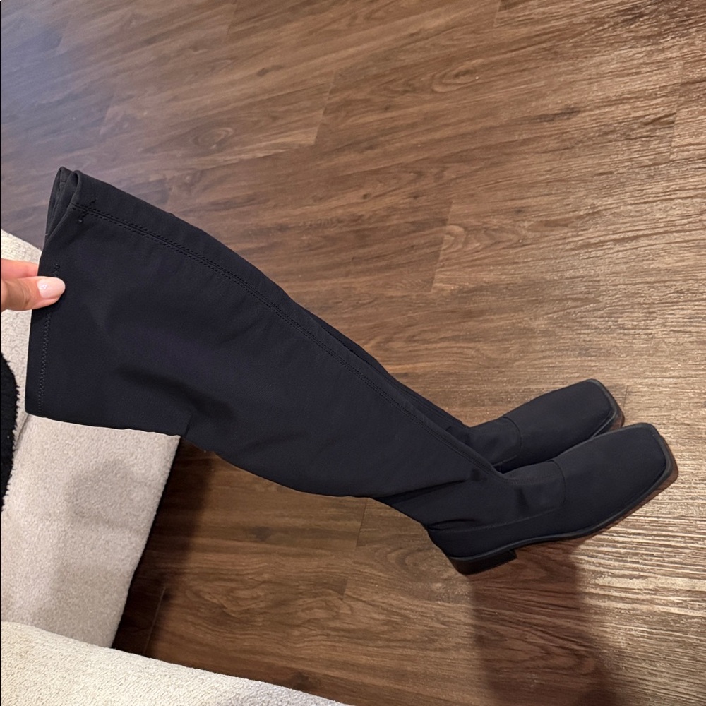 Vagabond Blanca Black Square Toe Over the Knee Boots - Picture 5 of 10
